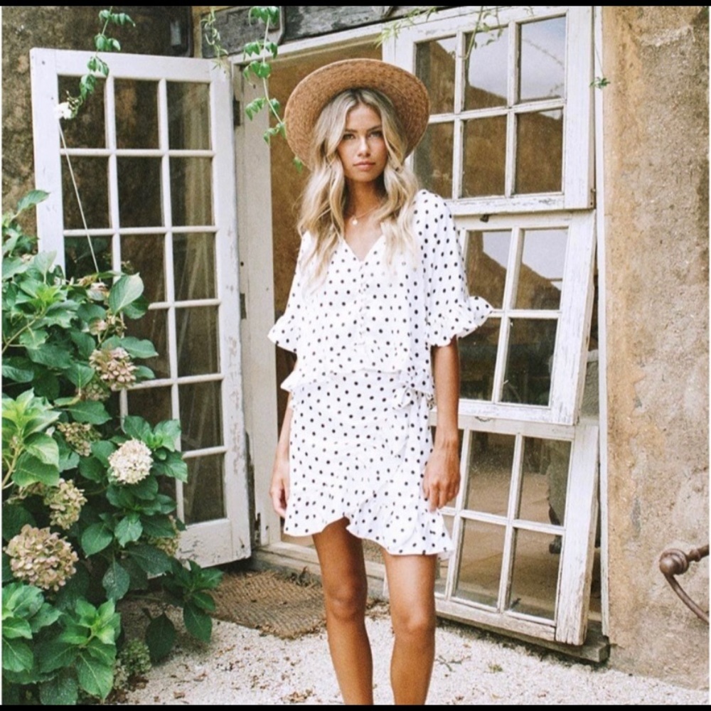 Sabo Skirt Giselle Polka Dot Wrap Dress